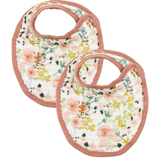 Cloud Muslin Bib 2 Pack | Millie/Rose