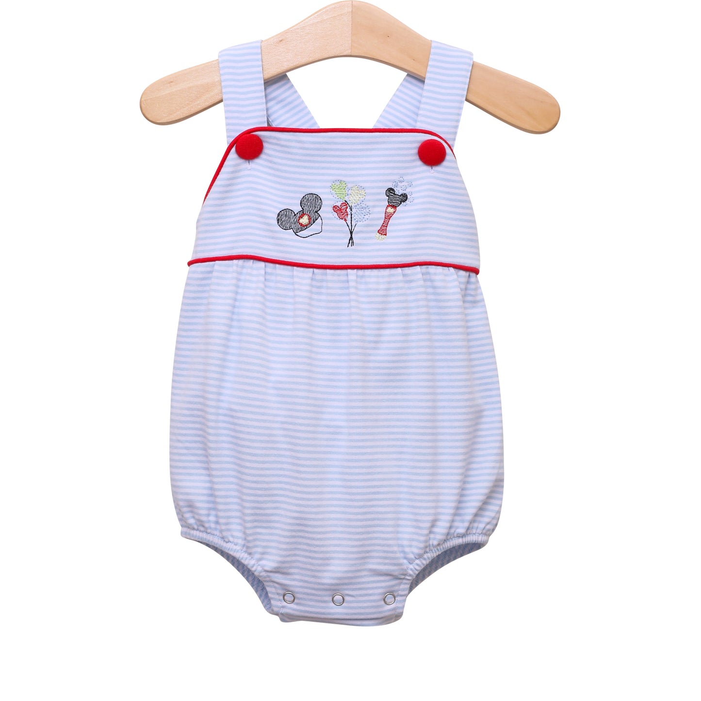 Mouse Embroidery Sunsuit