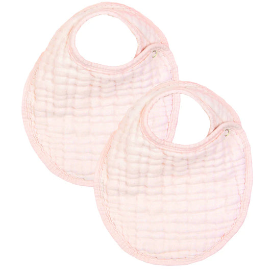 Cloud Muslin Bib 2 Pack | Blush