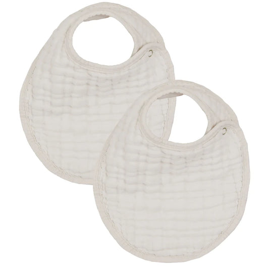 Cloud Muslin Bib 2 Pack | Grey