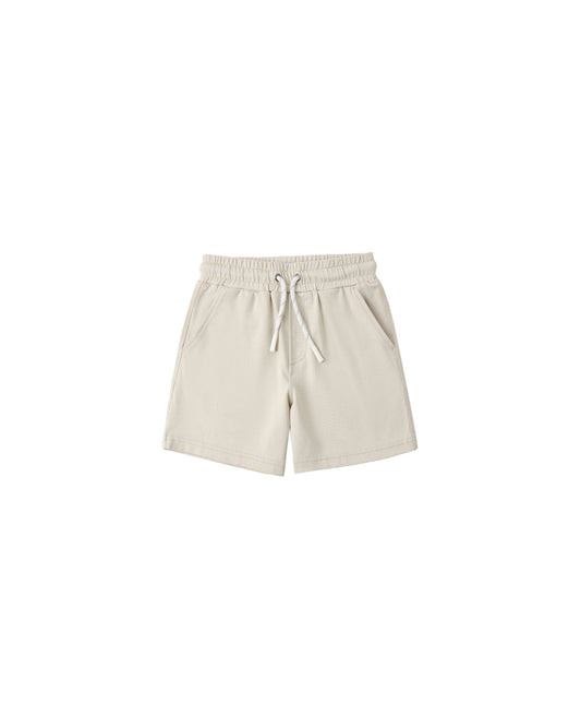 Oceanside Tech Short || Heathered Pebble