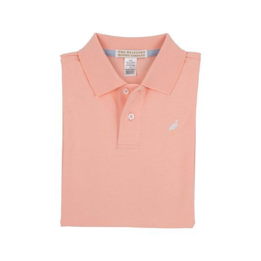 Prim and Proper Polo | Pompano Peach Multicolor