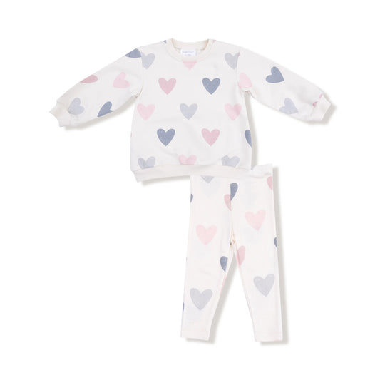 Puffy Sweatshirt and Leggings | Hearts