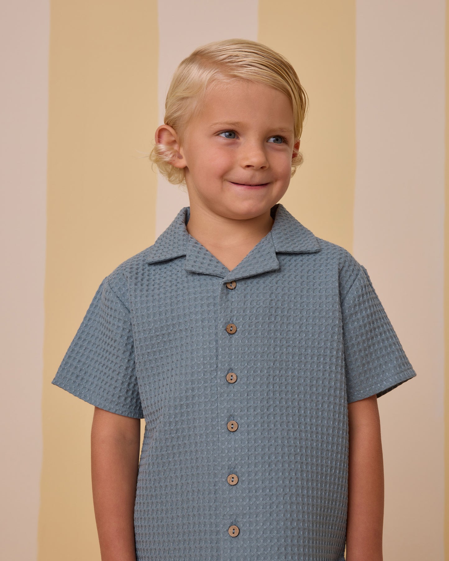 Lapel Collar Shirt || Ocean