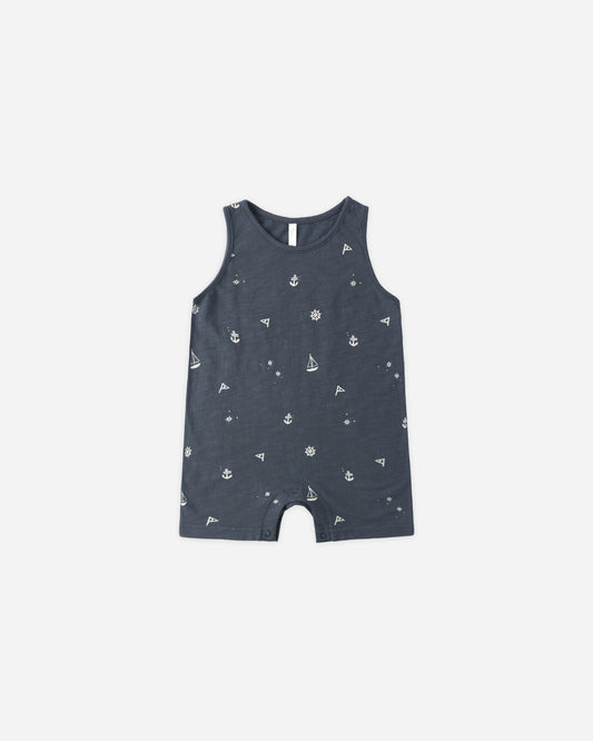 Sleeveless One-Piece || Maritime
