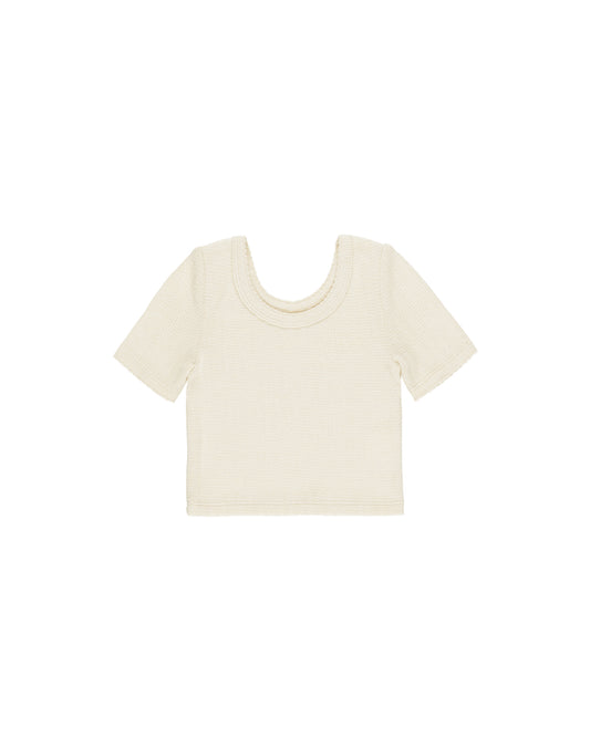 Scallop Tee || Natural