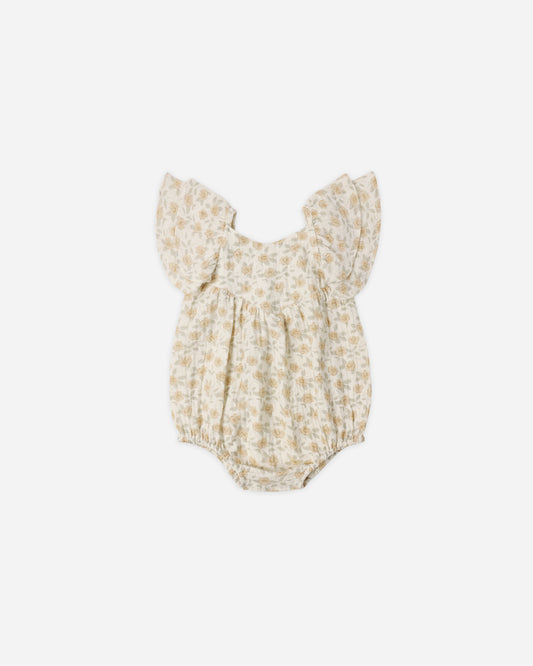 Roxy Romper || Yellow Floral