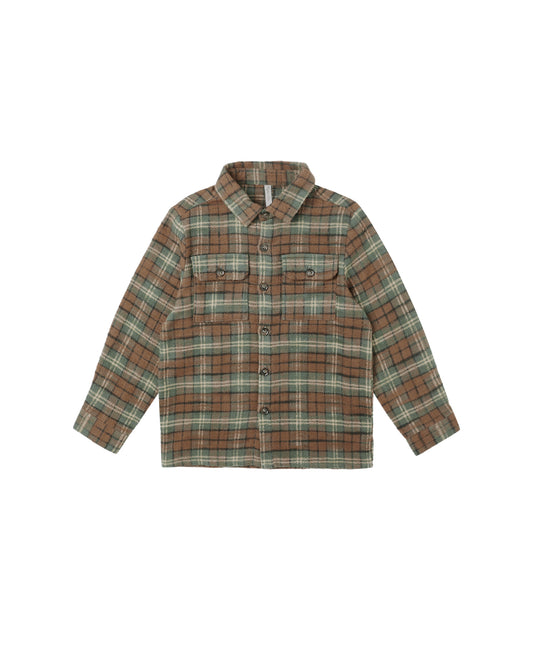 Pocketed Flannel Shirt || Holiday Plaid