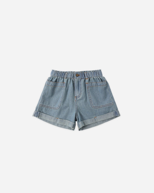 Alba Short Denim || Washed Blue