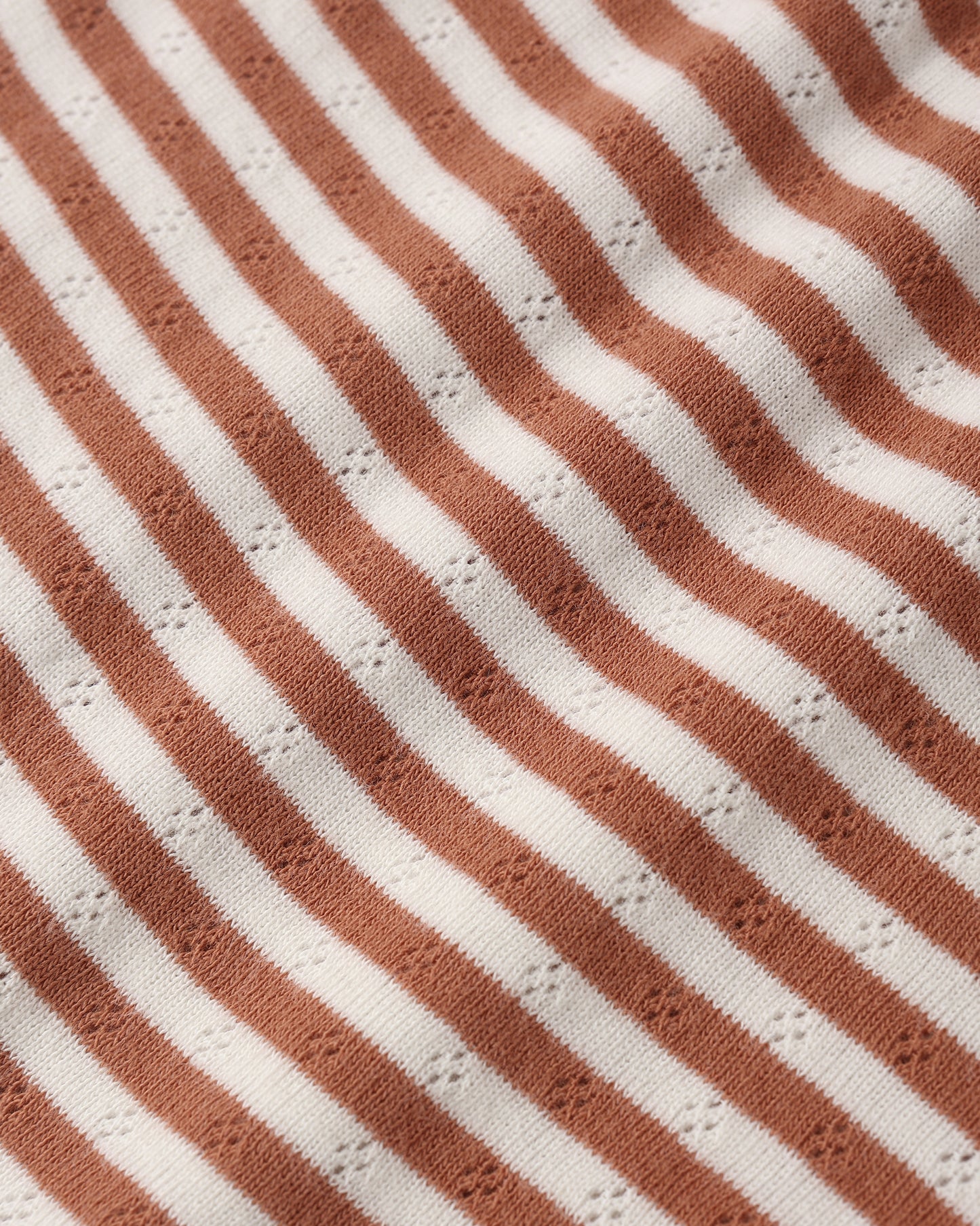 Pointelle Shorts || Poppy Stripe