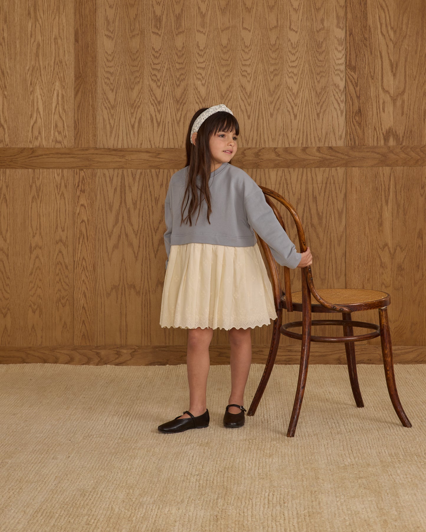 Sweatshirt Dress || Dusty Blue