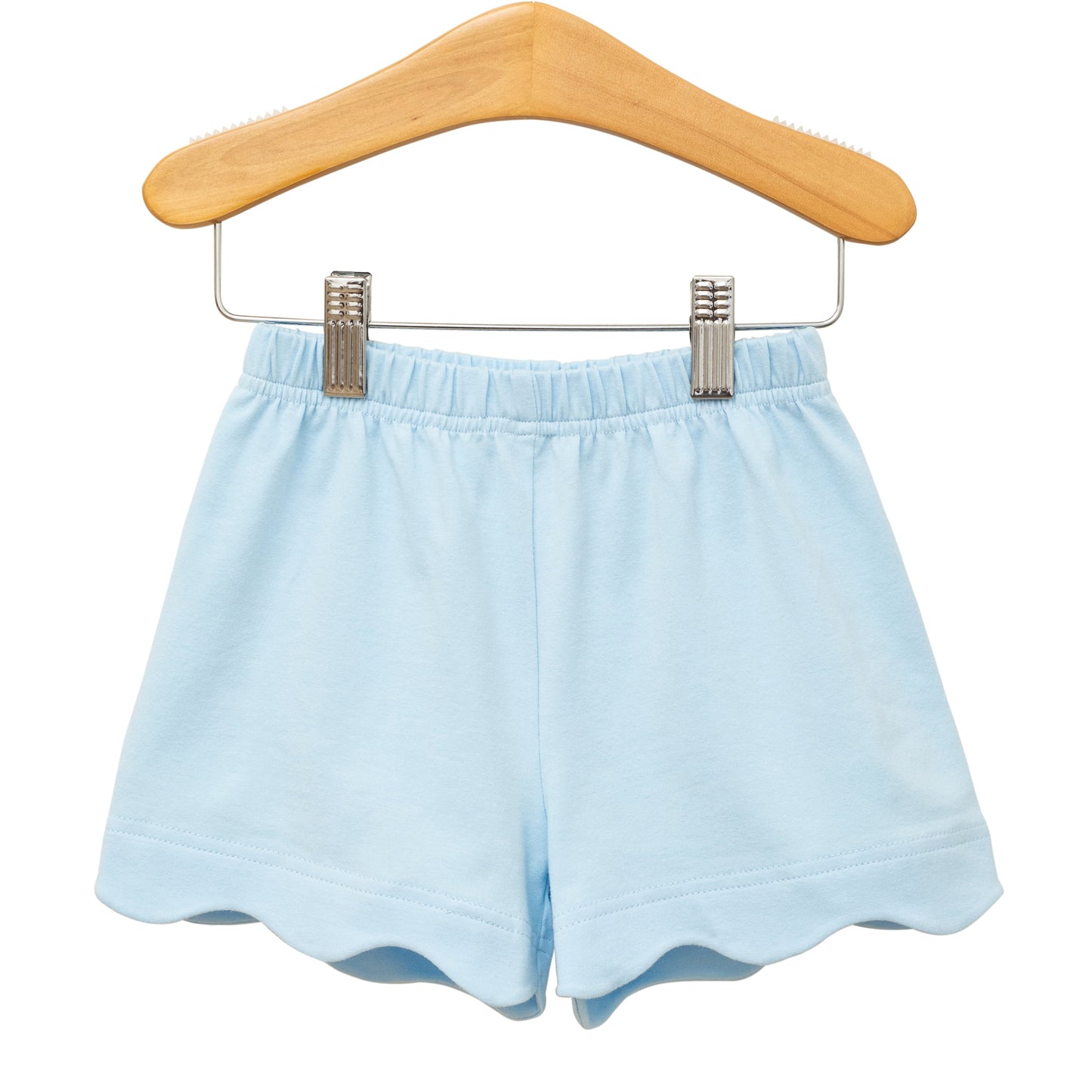 Scalloped Shorts | Light Blue
