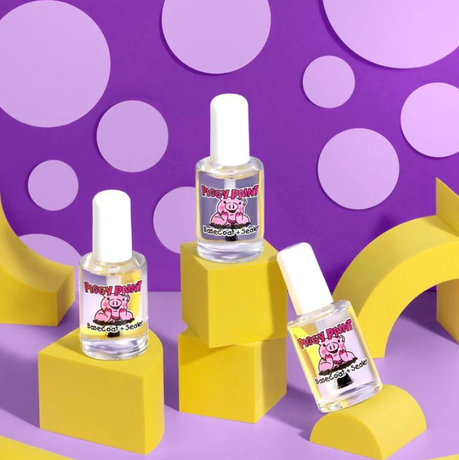 Piggy Paint- Basecoat + Sealer Nail Polish Non-toxic Kids Nail Polish