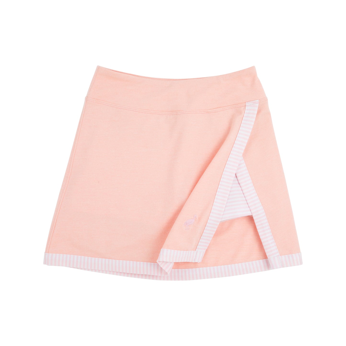 Prepletic™ Samantha Skort | Pompano Peach with Palm Beach Pink Stripe