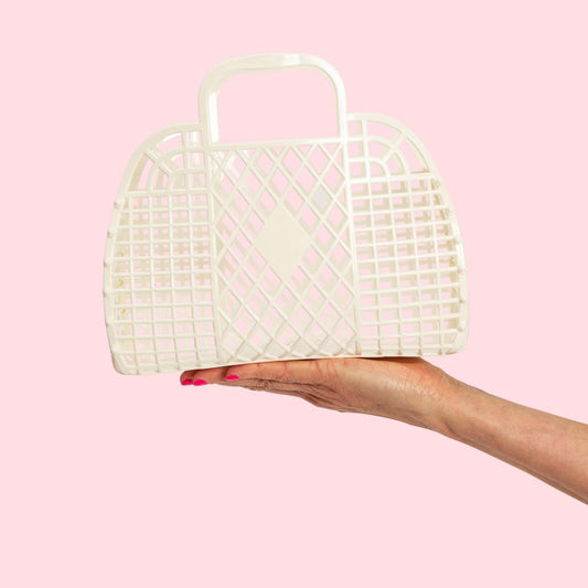 Retro Basket Jelly Bag | Cream