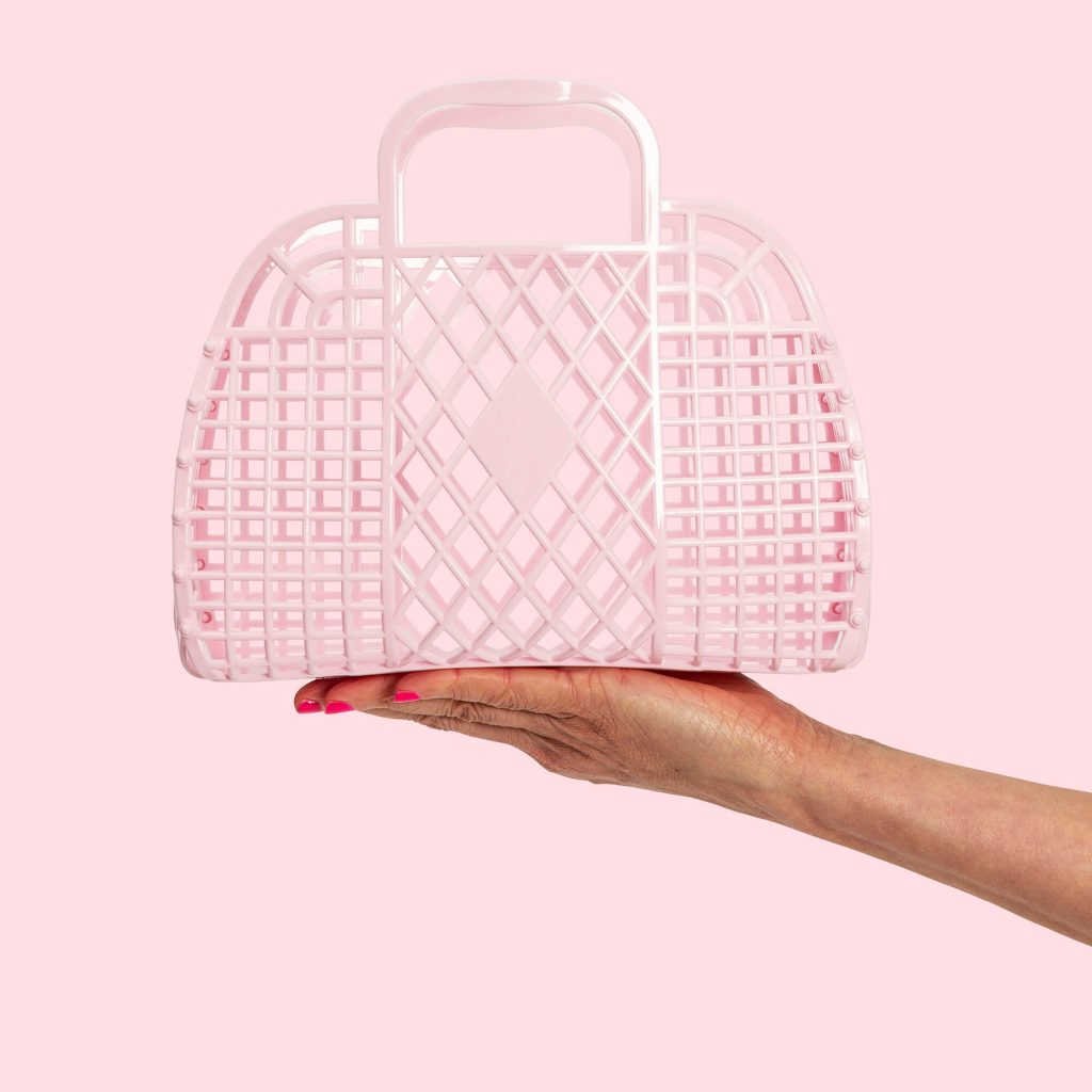 Retro Basket Jelly Bag | Pink