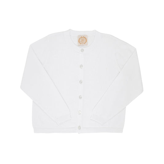 Cambridge Cardigan | Worth Avenue White w/ Pearl Buttons