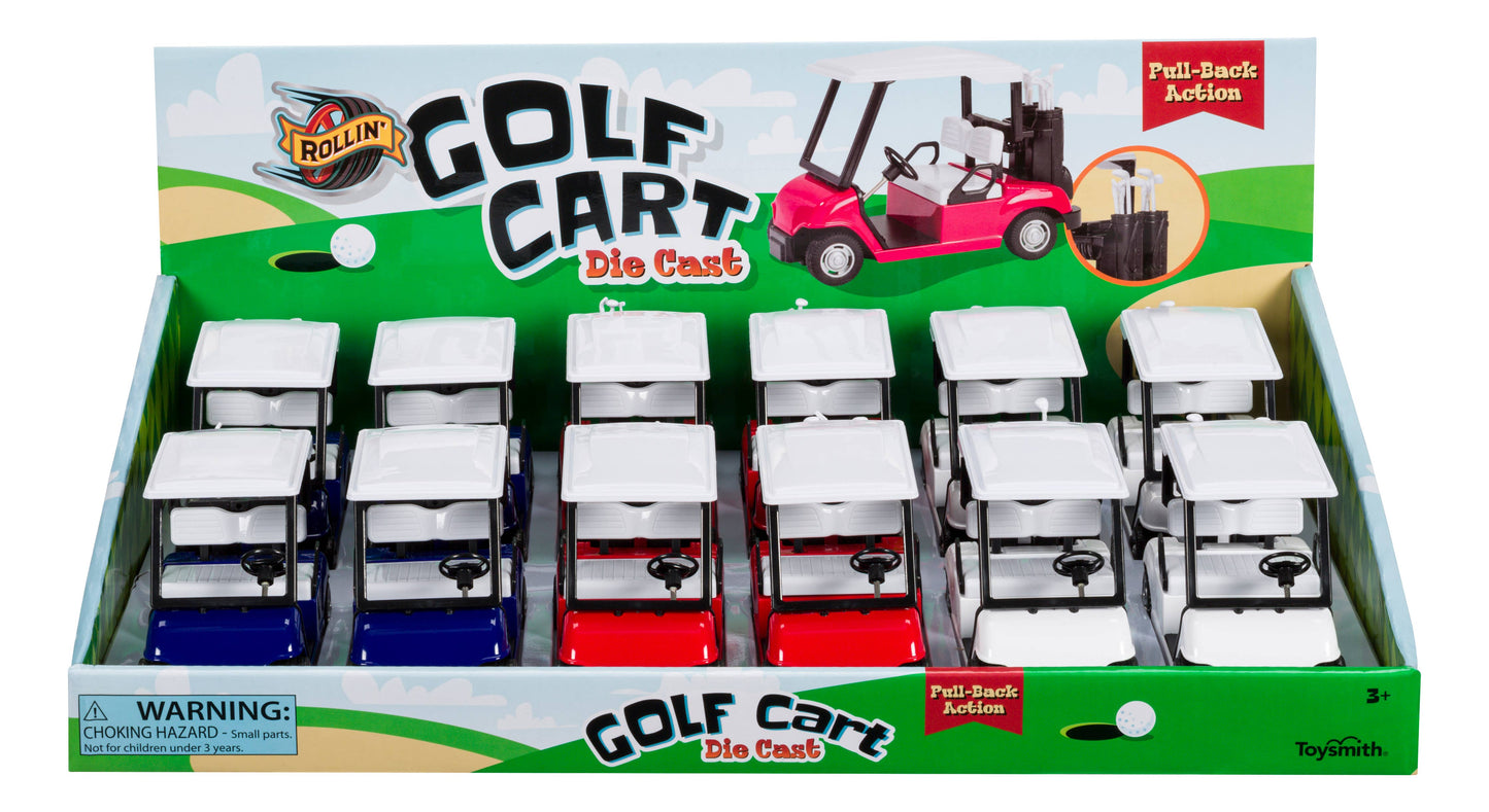 Rollin' Pull-Back Golf Cart-Toy Car