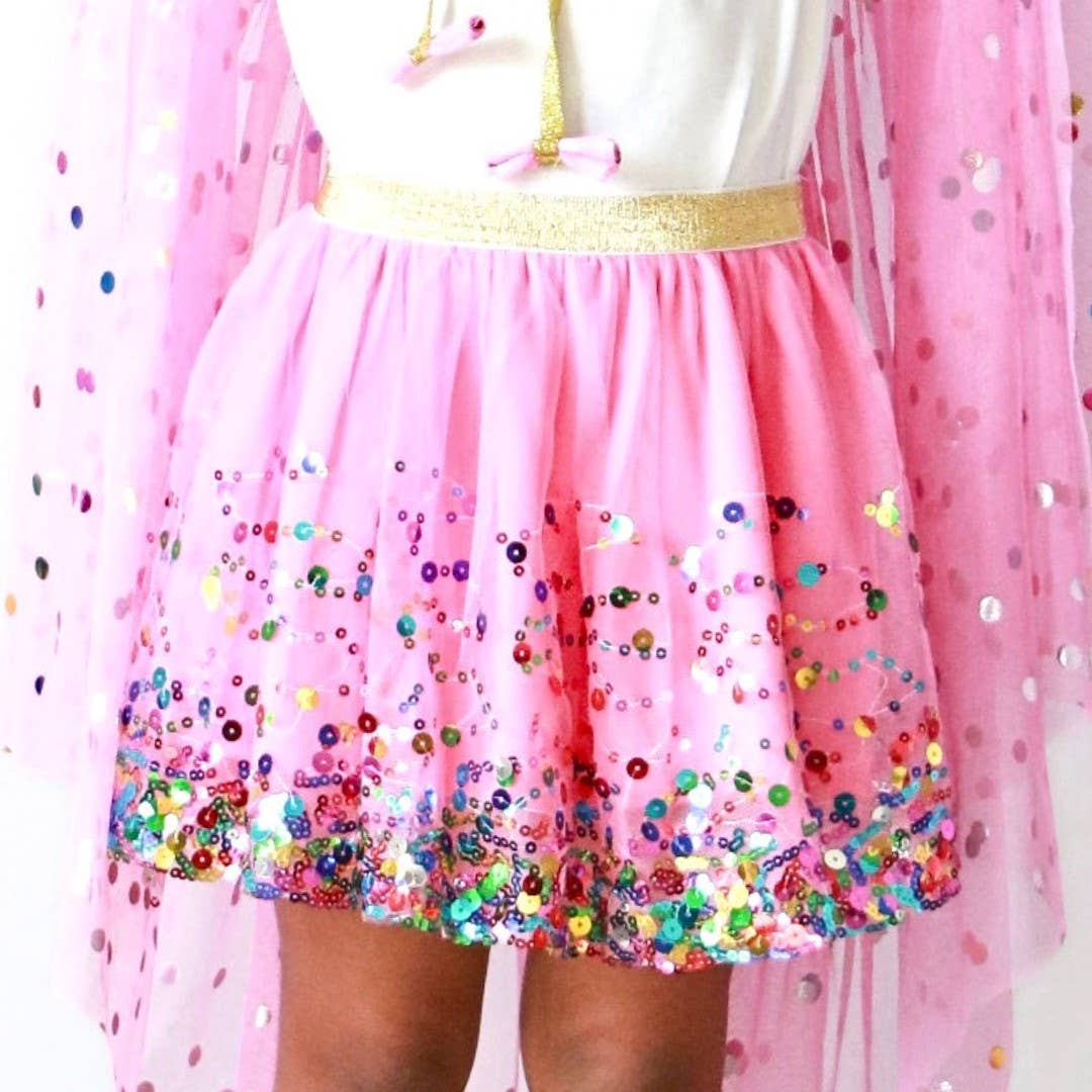 Raspberry Confetti Tutu - Dress Up Skirt/Tutu