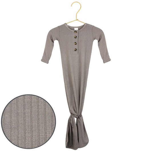 Beau Ribbed Knotted Gown