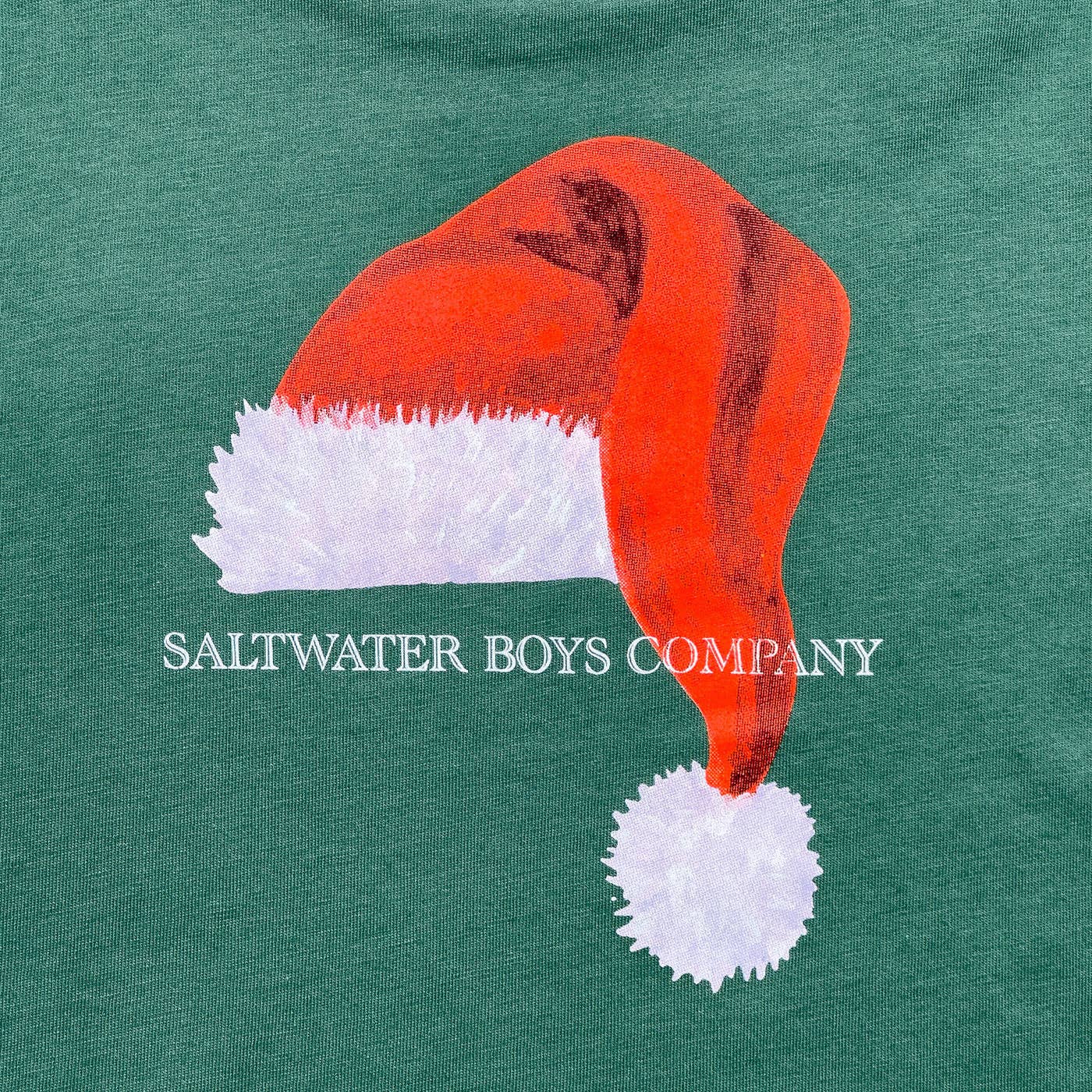 Santa Hat Graphic Tee LS | Green