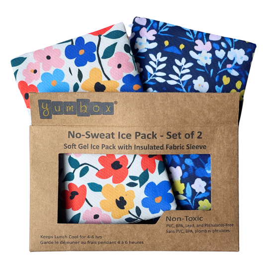 Gel Ice Packs in Fabric Sleeves 2-Pack | Floral Prints