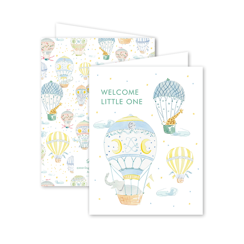Balloon Festival Card: Single Card