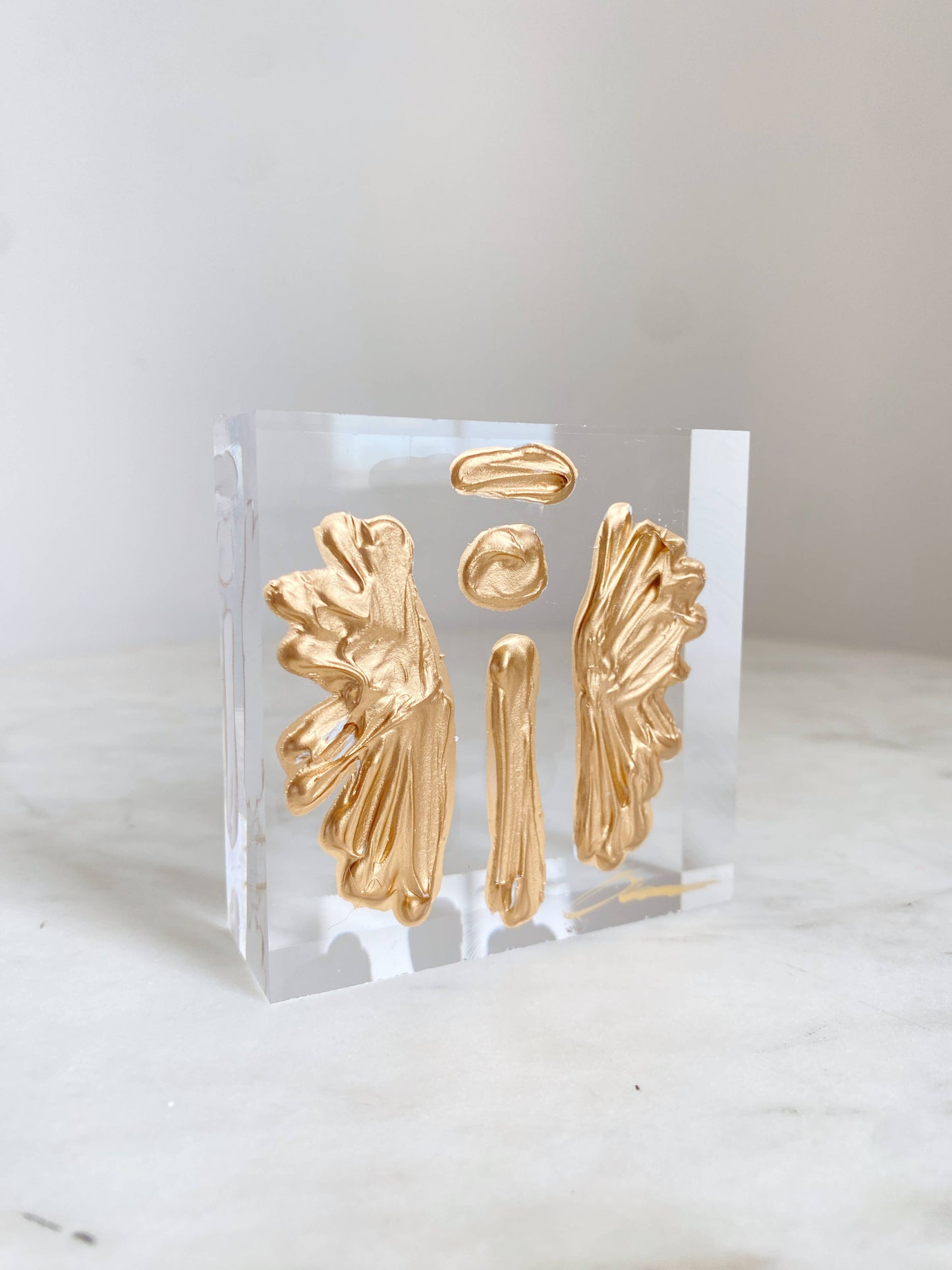 Anna Walding Art - Angel Acrylic Block