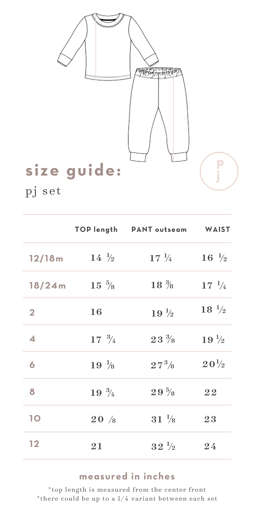 Plain Jane PJ Set in Gingerbread: 4
