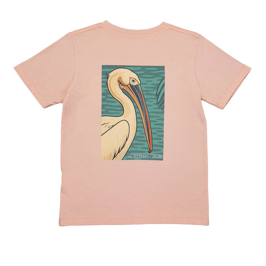 Boys Pelican SS Graphic Tee | Salmon