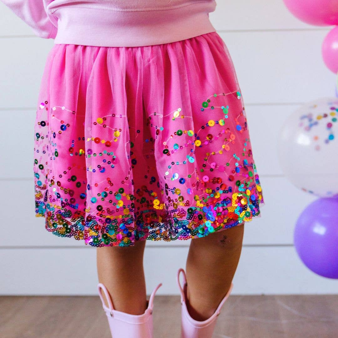Raspberry Confetti Tutu - Dress Up Skirt/Tutu