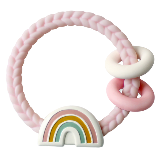 Ritzy Rattle™ Silicone Teether Rattles | Rainbow