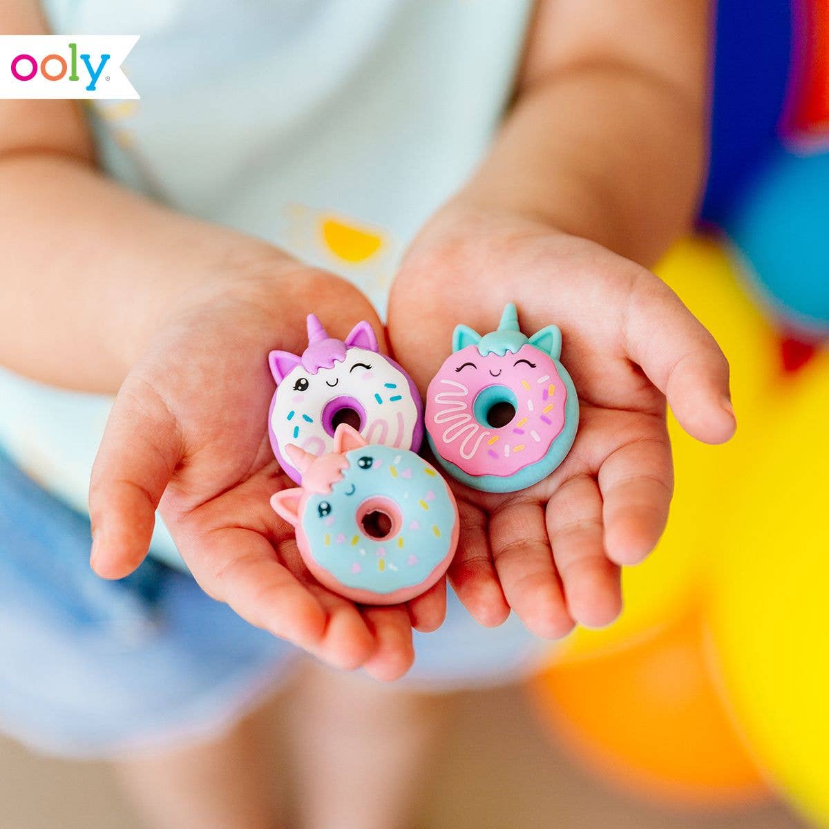OOLY - Magic Bakery Unicorn Donuts Scented Erasers - Set of 3