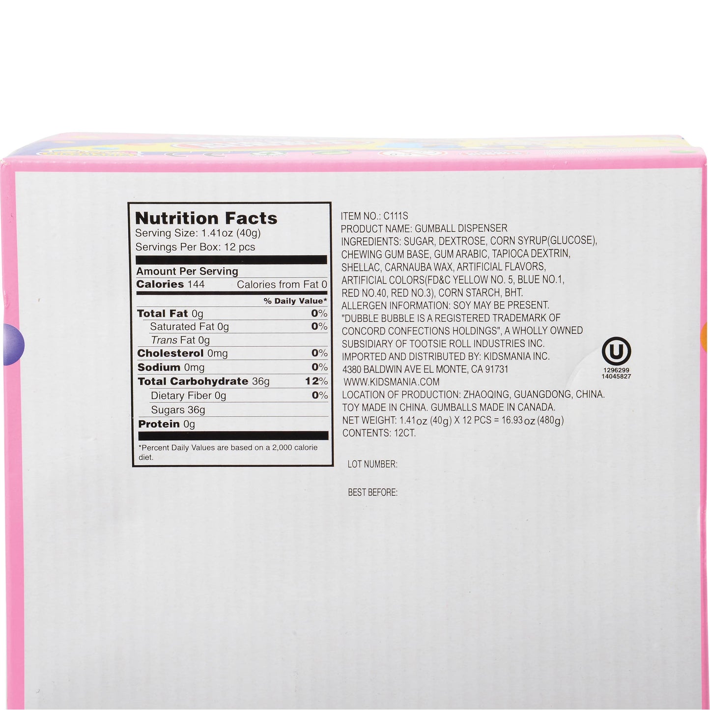 Dubble Bubble Mini Gumball Machines