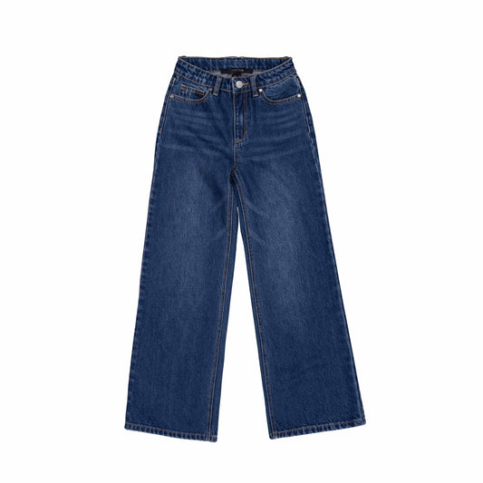 Girls Mia Wide Leg Core Denim | Dark Wash 280