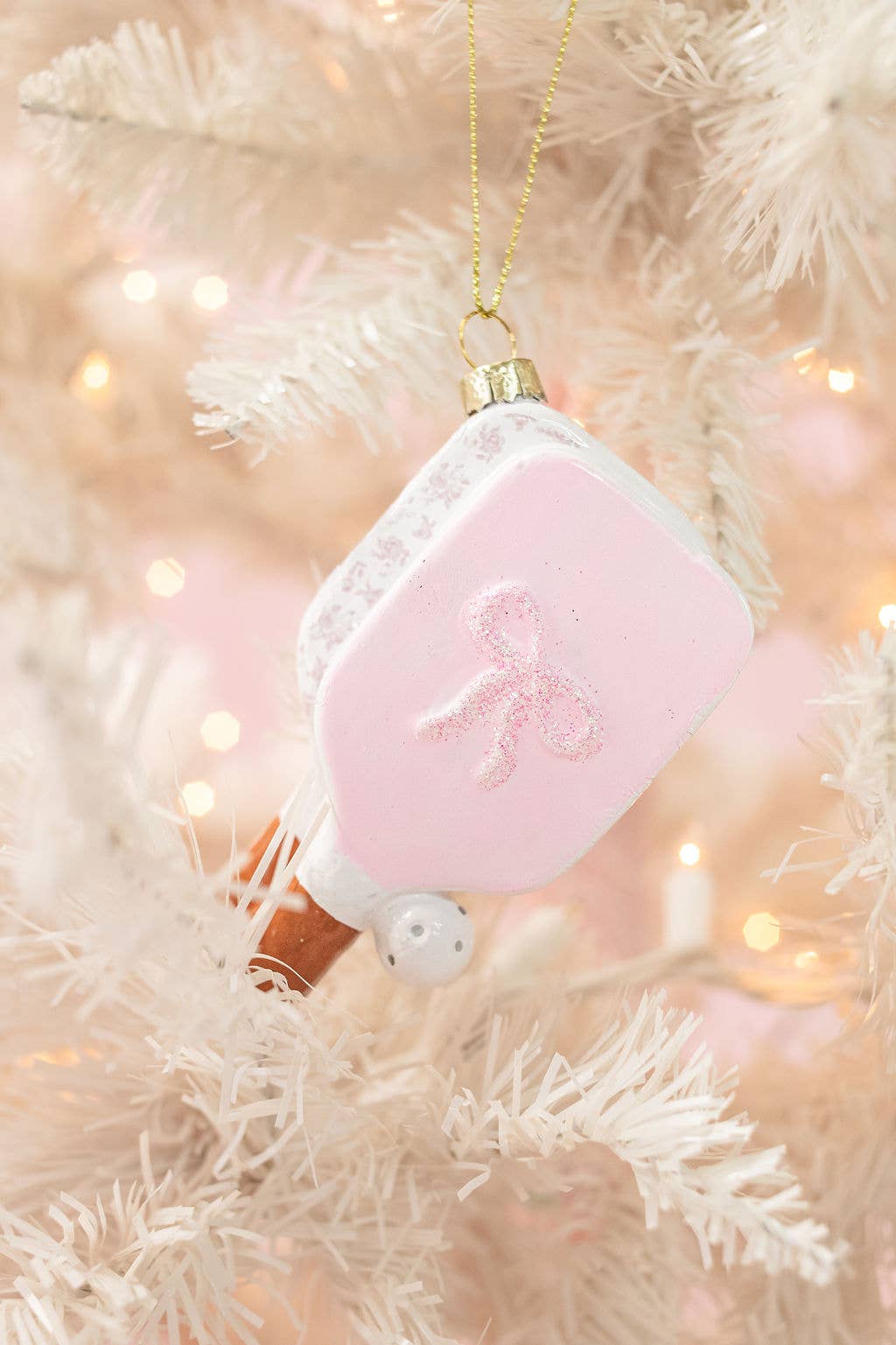 Pickleball Paddle Christmas Ornament | Pretty in Pinkleball