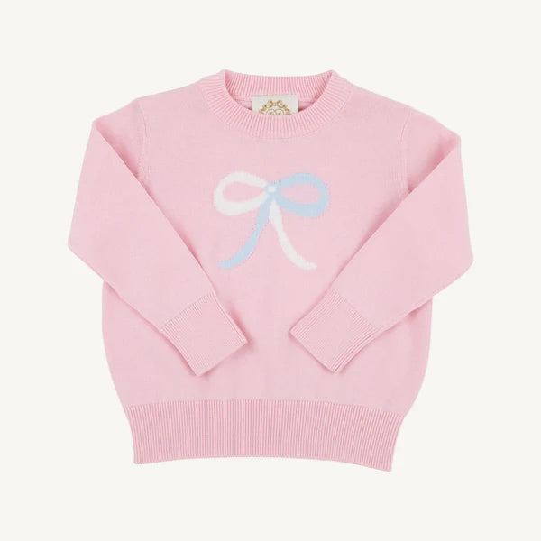 Isabelle's Intarsia Sweater | Palm Beach Pink Bow
