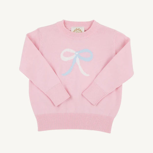 Isabelle's Intarsia Sweater | Palm Beach Pink Bow