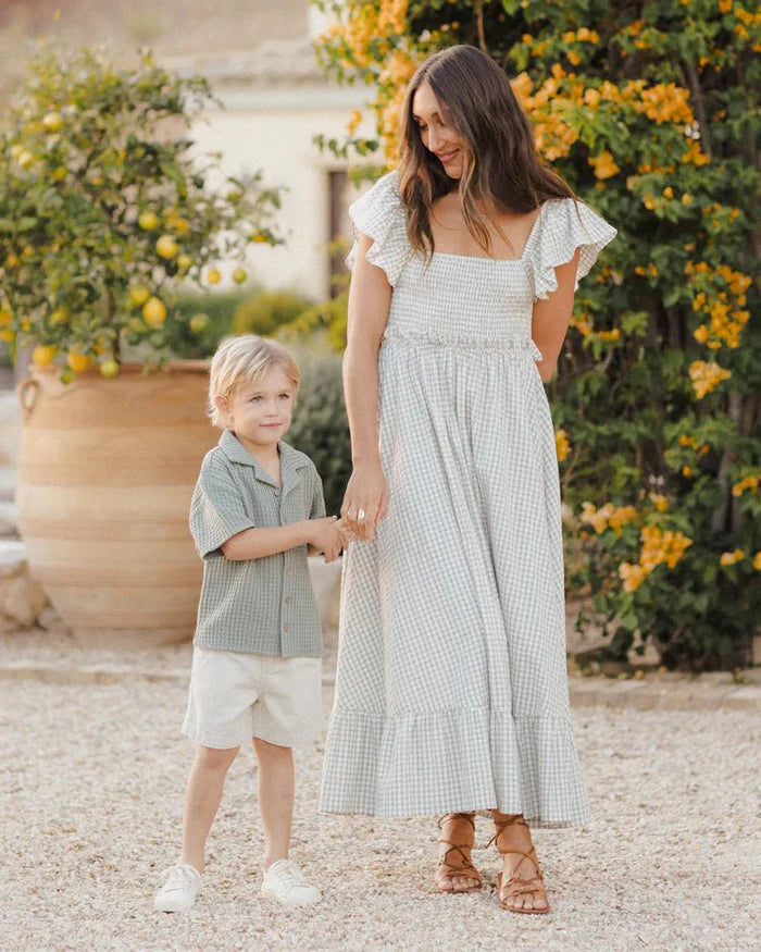 Lapel Collar Collar Shirt || Eucalyptus