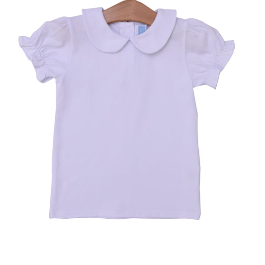 Peter Pan Collar Shirt | White
