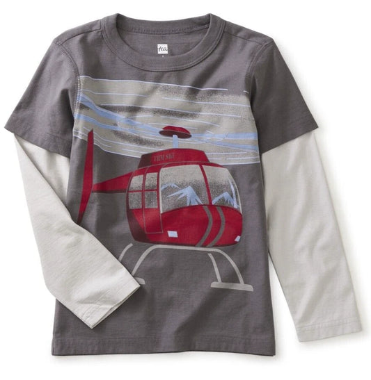 Helicopter Long Sleeve Graphic Shirt