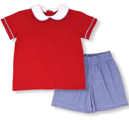 Sibley Short Set Red/Royal