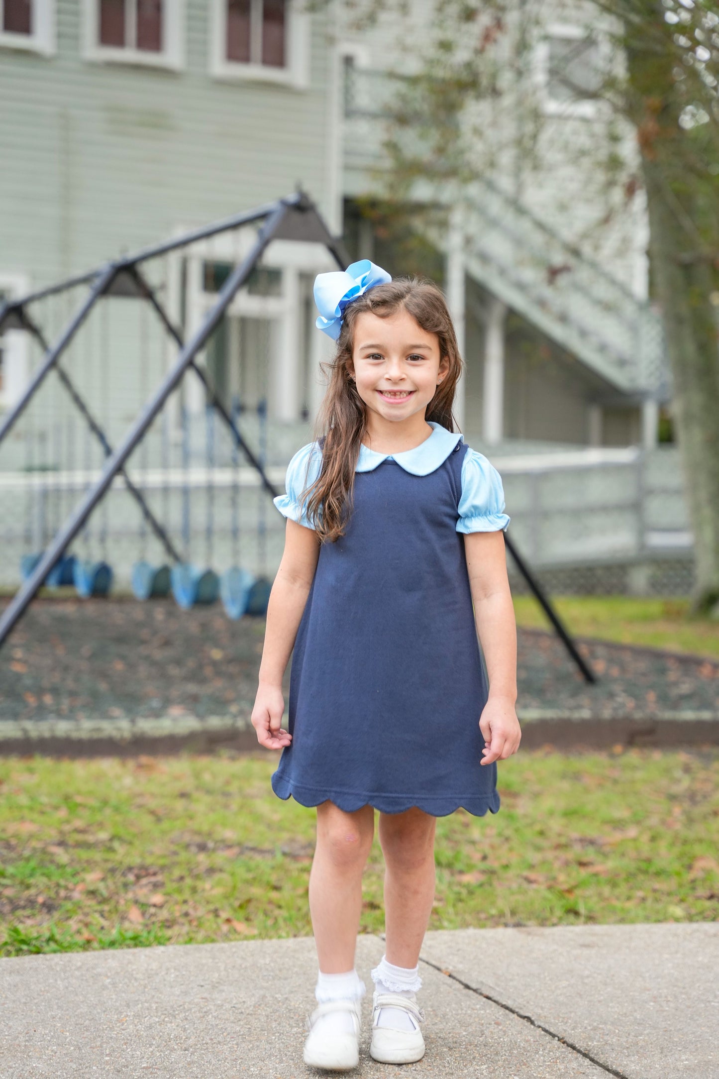 Scalloped Jumper | Khaki