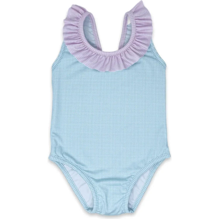 Sarah Swimsuit | Mint Gingham