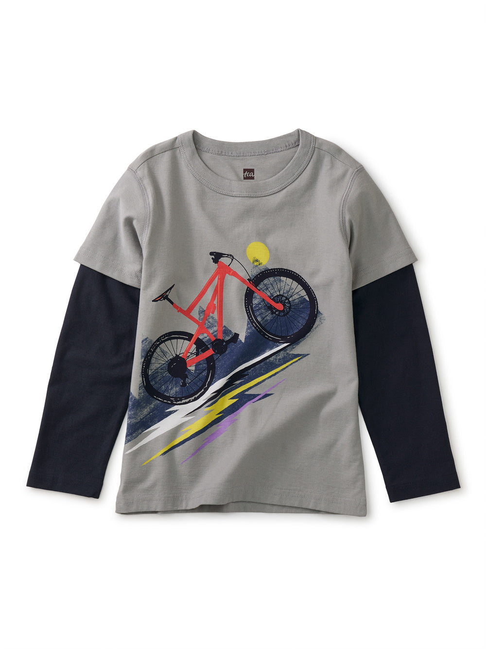Bike Layered Graphic Tee Sidewalk