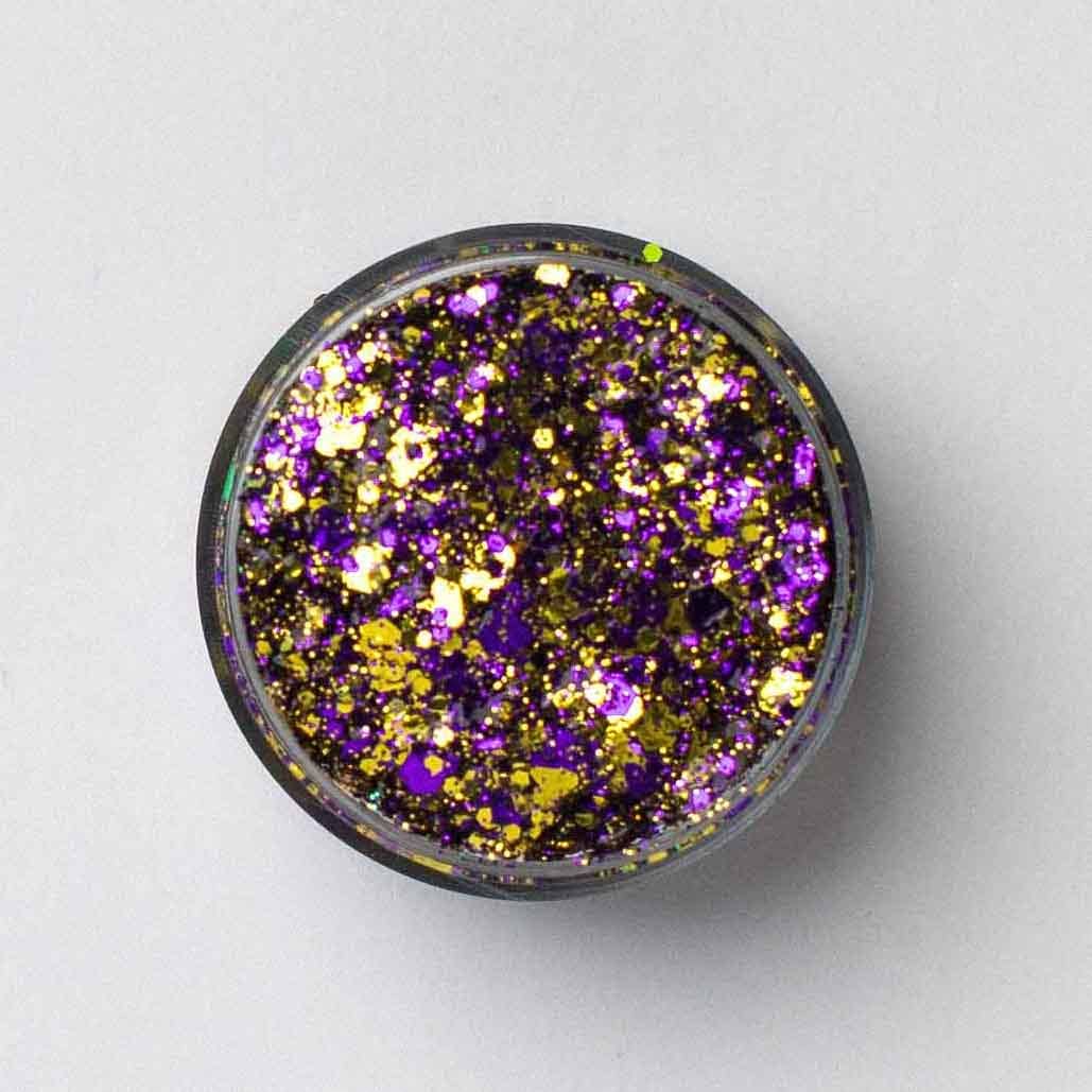 Galexie Glister - Purple and Gold glitter gel