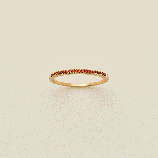 Birthstone Stacking Band Ring