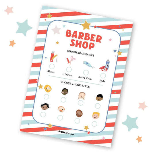 MagicPlaybook - Barber Shop Pretend Play Pad