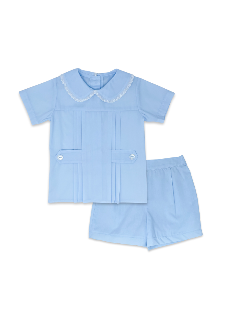 Andrew Short Set | Blue + Lace
