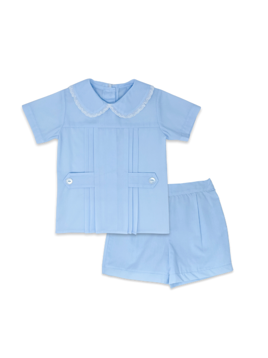 Andrew Short Set | Blue + Lace